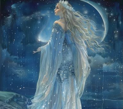 CELTIC MOON GODDESS ARIANRHOD arianrhod celtic moon goddess woman