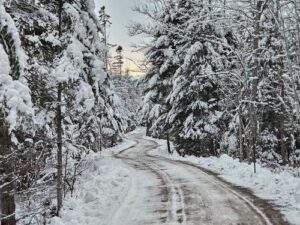 New Brunswick Appalachian mountains winter highway