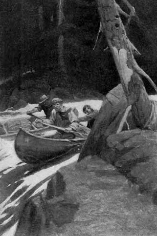 SLED TRAILS AND WHITE WATERS by George Marsh – Book Review – Wolf Dogs northern canada canoe on river