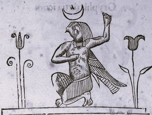 Ornithanthropus - Horus Egyptian falcon-headed sky god 