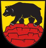 Coat of arms of Bärenstein in the Ore Mountains, German border Wappen von Bärenstein im Erzgebirge