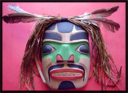 Artist Cody Mathias second mask of wild man artist Cody Mathias second mask of wild man