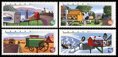 Memories of a Rural Mail Driver: From Kitchen Post Offices & Steam Trains to Personal Data Terminals canada stamp rural mail boxes