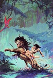 Roy Krenkel cover Tarzan Triumphant by Edgar Rice Burroughs