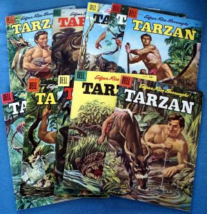 Tarzan Dell Comics, artist Jesse Marsh, 1956