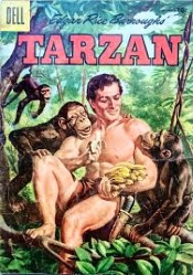 Edgar Rice Burroughs Tarzan Dell comic-cover Monkeys