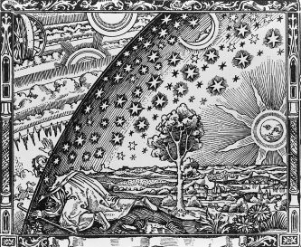 Flat Earth artwork Flammarion