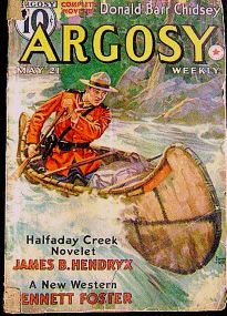Saga Halfaday Creek Novelette cover Argosy pulp magazine