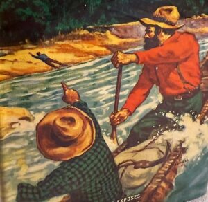 Saga of Halfaday Creek by James B Hendryx cover detail